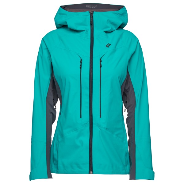 Black Diamond - Women's Dawn Patrol Hybrid Shell - Regenjacke Gr M türkis von Black Diamond