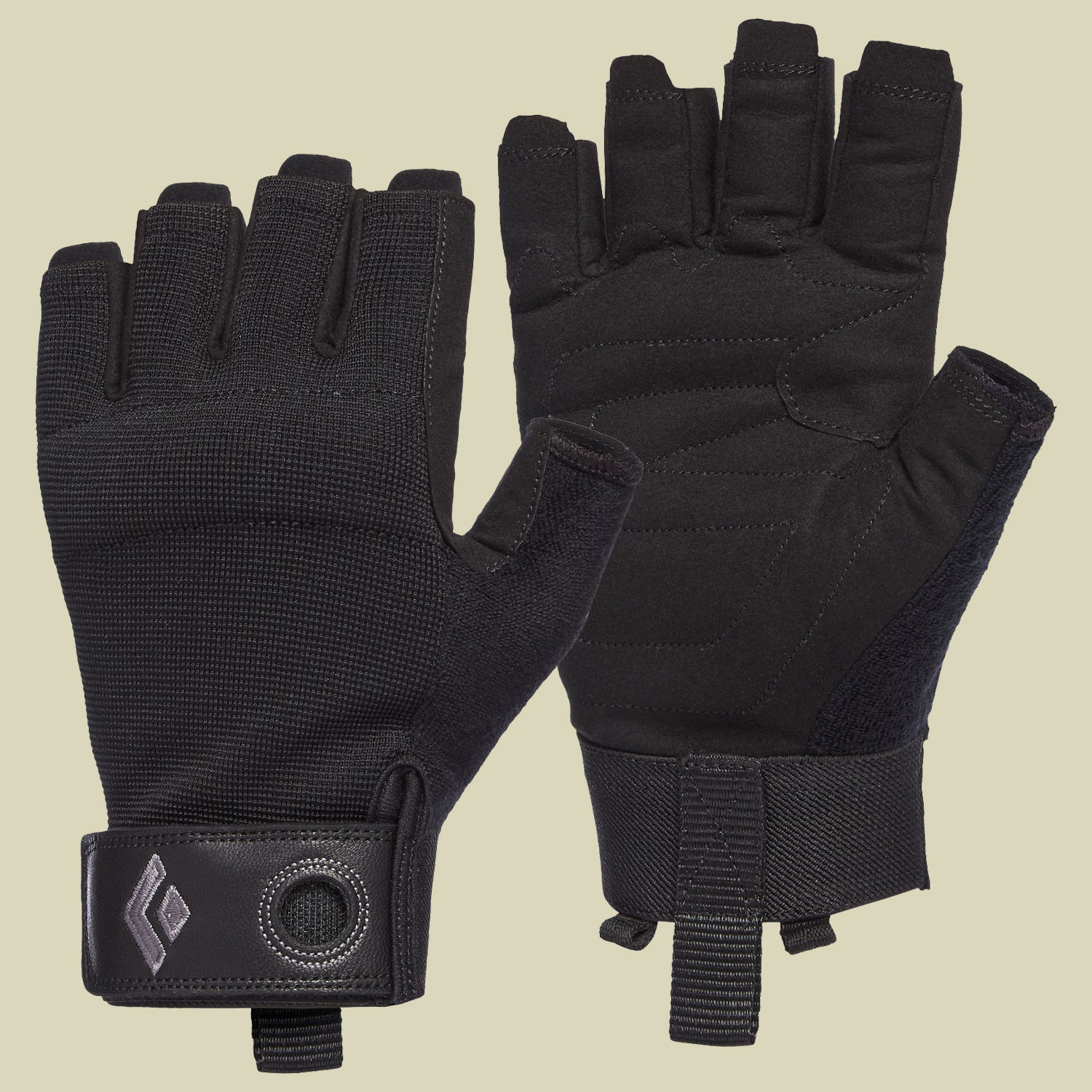 Crag Half-Finger Gloves Men Größe XL Farbe black von Black Diamond