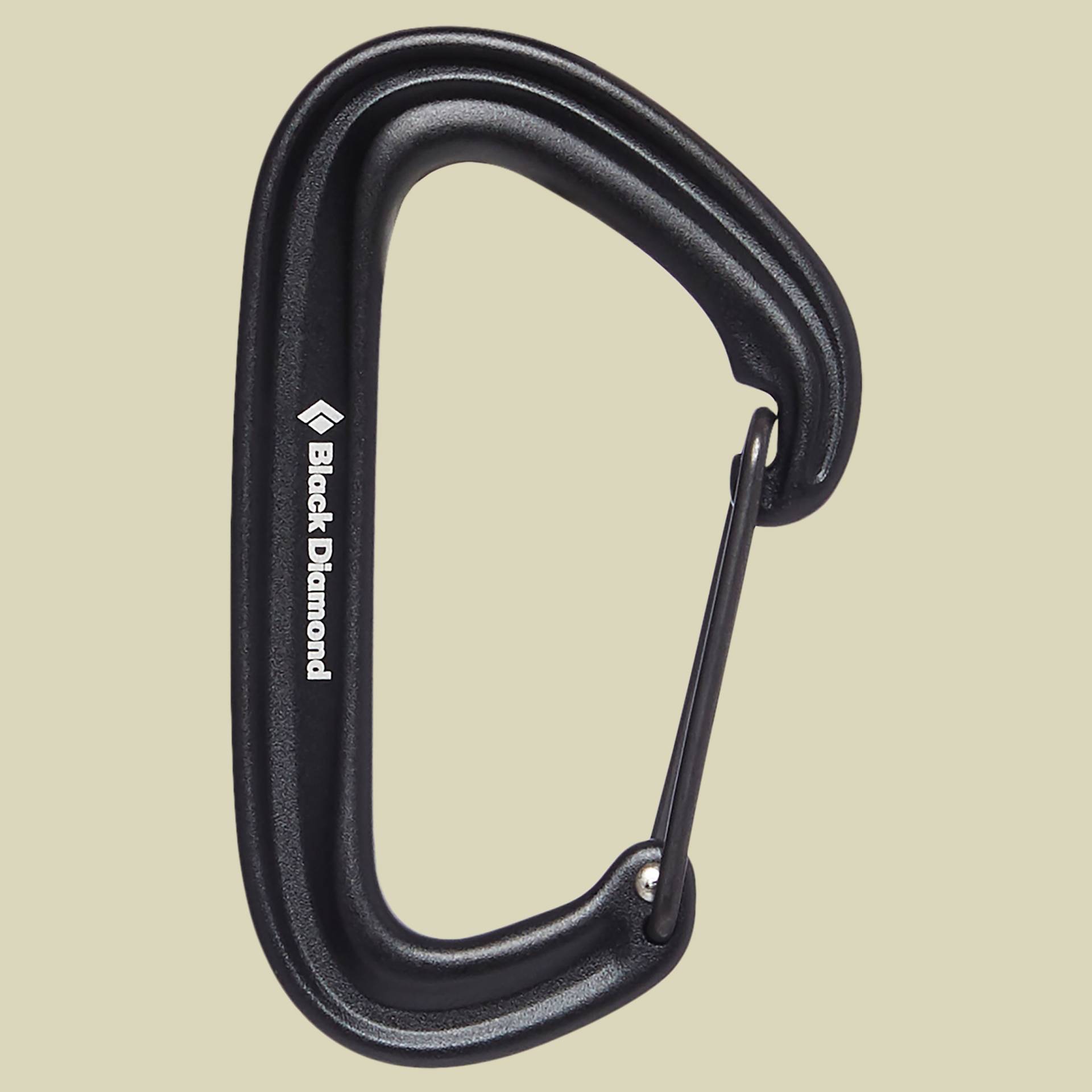 Litewire Carabiner one size schwarz - black von Black Diamond