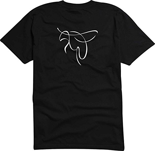 T-Shirt - Herren - schwarz - L - Tribal Tier Voge - Dicke Biene sucht Nektar - Bedruckt - lustig witzige Motive - Fasching Party Fun Sport von Black Dragon