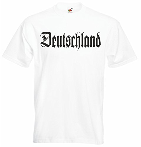 T-Shirt für Herren - weiß - M Deutschland - altdeutsch - witziges Funshirt - lustige Motive - Unisex Baumwollshirt - hochwertiger Aufdruck - Männershirt mit Print T-Shirt für Herren - weiß - M Deutschland - altdeutsch - witziges Funshirt - lustige Motive - Unisex Baumwollshirt - hochwertiger Aufdruck - Männershirt mit Print von Black Dragon