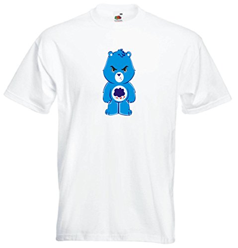 T-Shirt für Herren Weiss - digital - Grumpy Care Bear - M Geschenk Sport Freizeit - witziges Funshirt - lustige Motive - Unisex Baumwollshirt - hochwertiger Aufdruck - Männershirt mit Print T-Shirt für Herren Weiss - digital - Grumpy Care Bear - M Geschenk Sport Freizeit - witziges Funshirt - lustige Motive - Unisex Baumwollshirt - hochwertiger Aufdruck - Männershirt mit Print von Black Dragon