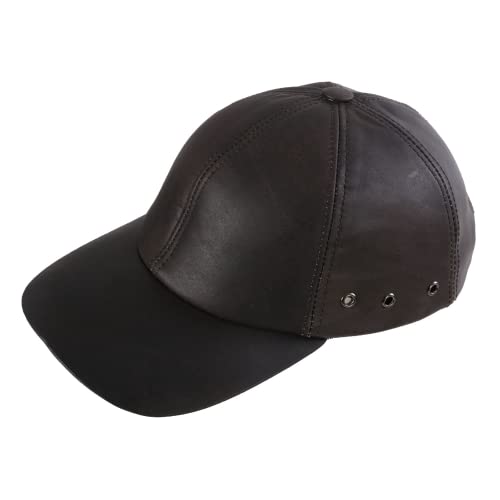 Black Forest Fox States Leder Baseball Cap Hut Schirmmütze in (Marrone) von Black Forest Fox