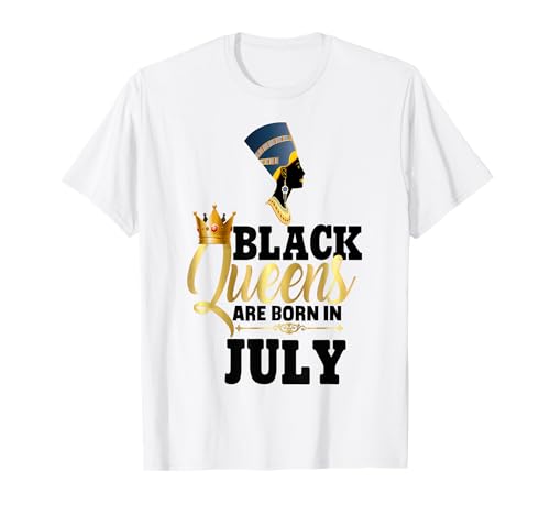 Black Queens Are Born In Birthday Girl Juli Nofretete T-Shirt Black Queens Are Born In Birthday Girl Juli Nofretete T-Shirt von Black Girl Magic Birthday Shirt Company LLC