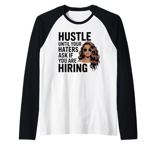 Melanin Queen Hustle Zitat für Black Woman Entrepreneur Raglan Melanin Queen Hustle Zitat für Black Woman Entrepreneur Raglan von Black Girl Magic Empowerment & Hustle Apparel
