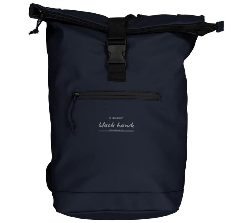Black Hawk - Black Hawk Rollup-Rucksack mit Laptopfach aus PU navy Blau von Black Hawk
