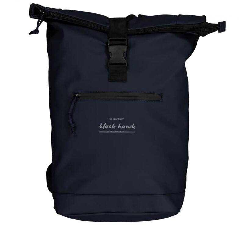 Black Hawk - Black Hawk Rollup-Rucksack mit Laptopfach aus PU navy Blau von Black Hawk