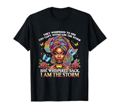 Pride Black Woman, Retro-Stil „Ich bin der Sturm“, inspirierend, afrikanisch T-Shirt Pride Black Woman, Retro-Stil „Ich bin der Sturm“, inspirierend, afrikanisch T-Shirt von Black History Month Empowered Soul Designs