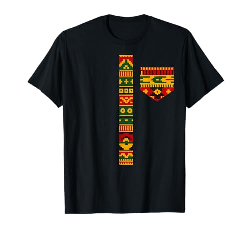Black History Month African Print Dashiki Kente Art für Herren und Jungen T-Shirt von Black History Month