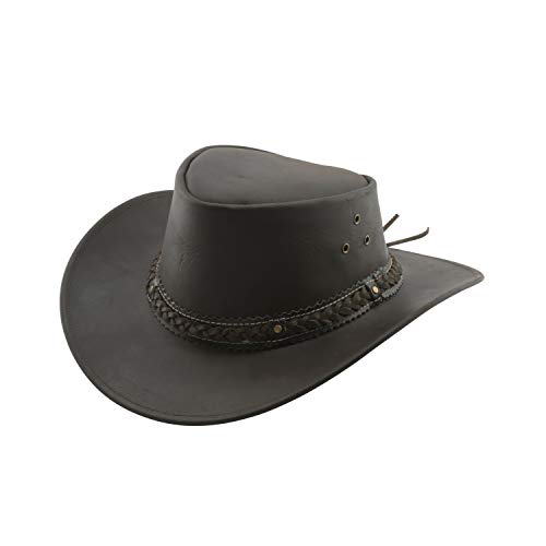 Black Jungle ARAMAC Lederhut Cowboyhut Australienhut Hut braun M von Black Jungle