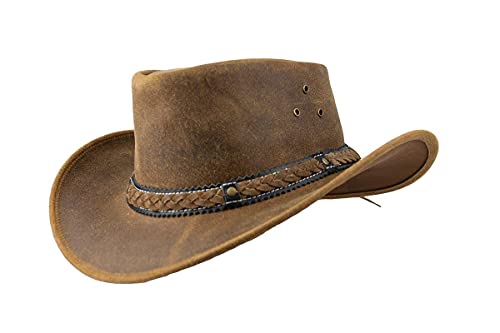 Black Jungle ARAMAC Lederhut Cowboyhut Australienhut Hut tan M von Black Jungle