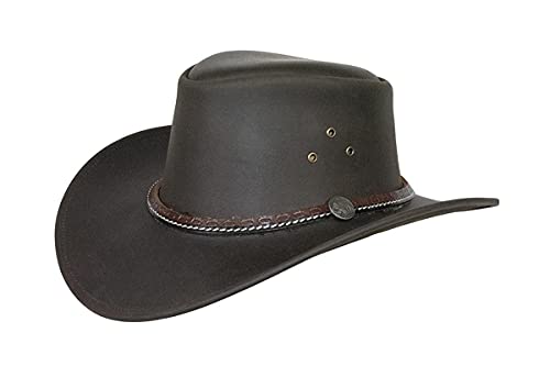 Black Jungle Beagle Lederhut, Westernhut, Australienhut, Cowboyhut (Braun, XXL) von Black Jungle