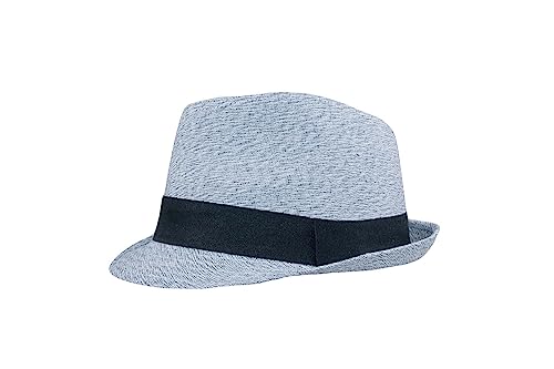 Black Jungle Laredo Trilby Sommerhut Karibikhut Havannahut Panamahut Baumwollhut Hut (as3, Numeric, Numeric_59, Blau) von Black Jungle