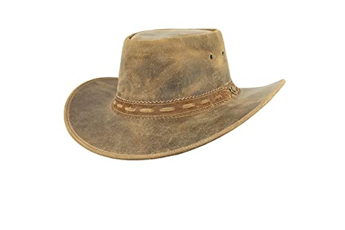 Black Jungle YARAKA Lederhut Cowboyhut Australienhut Hut (Klassik, XXL) von Black Jungle