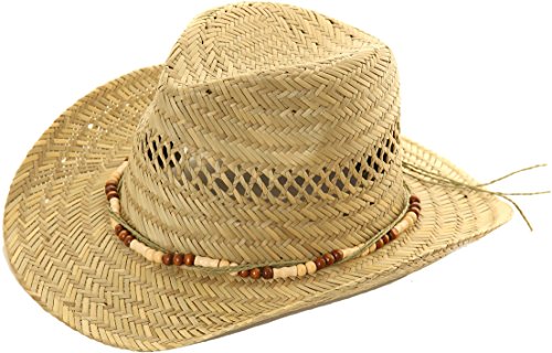 Strohhut Bondi Natur Westernhut von Black Jungle