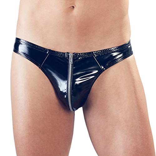 Black Level Herren String-28904451731 Vinyl, Schwarz, XL von Black Level