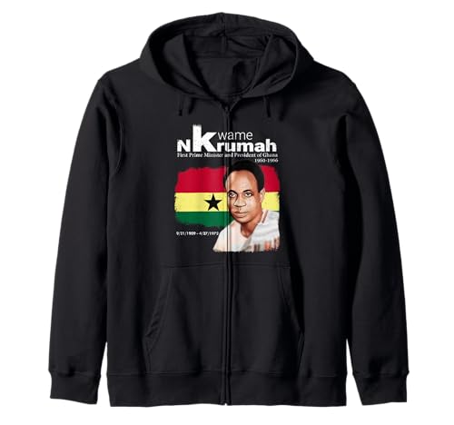 Kwame Nkrumah Herren Black History Month Distress Style Kapuzenjacke von Black Men In History
