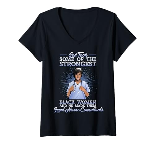Damen Schwarze Krankenschwester Legal Nurse Consultants LNC Religious God Women T-Shirt mit V-Ausschnitt Damen Schwarze Krankenschwester Legal Nurse Consultants LNC Religious God Women T-Shirt mit V-Ausschnitt von Black Nurse Tees NYC