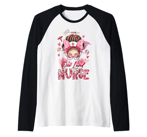 Geliebte schwarze Krankenschwester Ehefrau Mama Locs Braids Valentines RN LPN CNA Raglan von Black Nurse Tees NYC