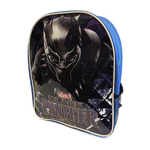 Marvel Black Panther Rucksack mit Netz-Seitentasche Avengers Movie Schulranzen Jungen Rucksack für Kinder 31cm x 24,5cm von Marvel