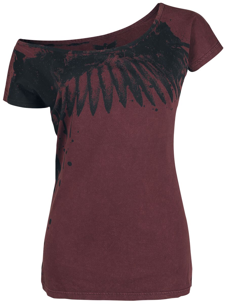 Black Premium by EMP All In The Mind T-Shirt bordeaux in L von Black Premium by EMP