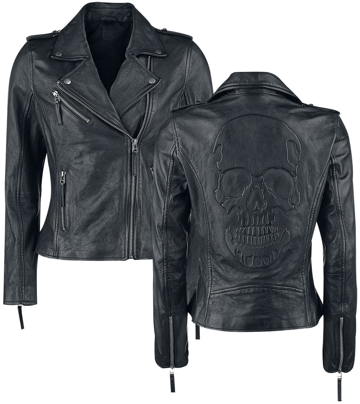 Black Premium by EMP All Over The Road Lederjacke schwarz in S von Black Premium by EMP