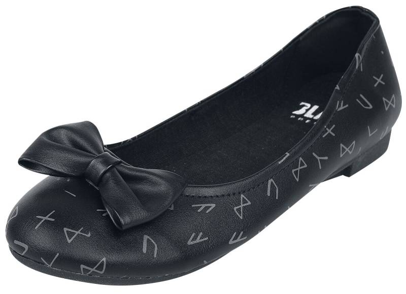 Black Premium by EMP Ballerinas mit Schleife und Print Ballerina schwarz in EU40 von Black Premium by EMP