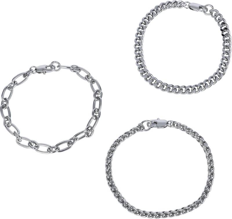 Black Premium by EMP Basic Armband-Set silberfarben von Black Premium by EMP