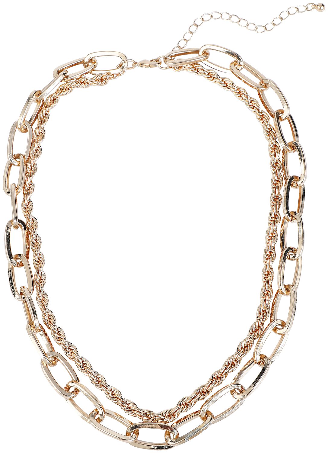 Black Premium by EMP Basic Twisted Chains Halskette goldfarben von Black Premium by EMP