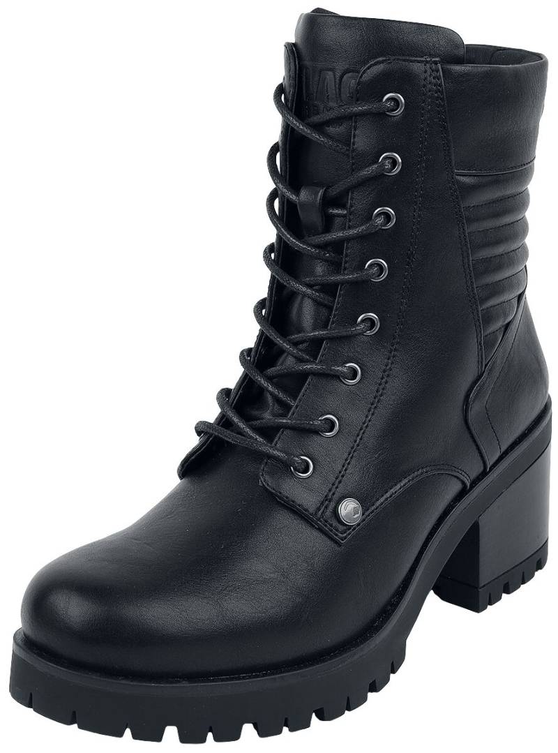 Black Premium by EMP Boot - Schwarze Schnürboots mit Absatz - EU37 bis EU42 - für Damen - Größe EU40 - schwarz von Black Premium by EMP