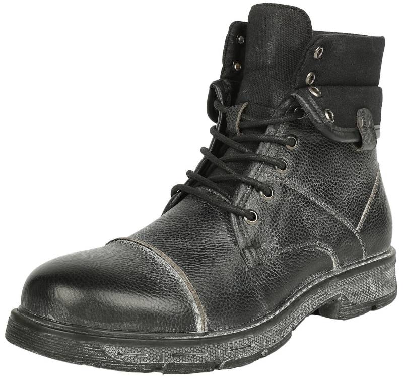 Black Premium by EMP Boots With Used Details And Double Shaft Boot schwarz in EU43 von Black Premium by EMP