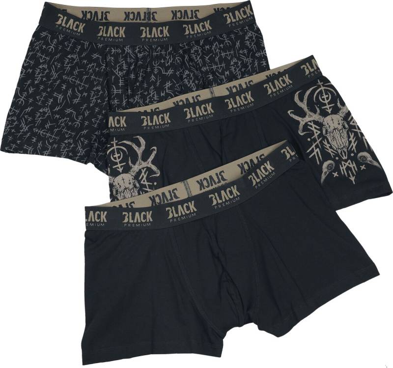 Black Premium by EMP Boxershort - Celtic fine lines Dreierpack Boxershorts - S bis XXL - für Männer - Größe L - schwarz Black Premium by EMP Boxershort - Celtic fine lines Dreierpack Boxershorts - S bis XXL - für Männer - Größe L - schwarz von Black Premium by EMP