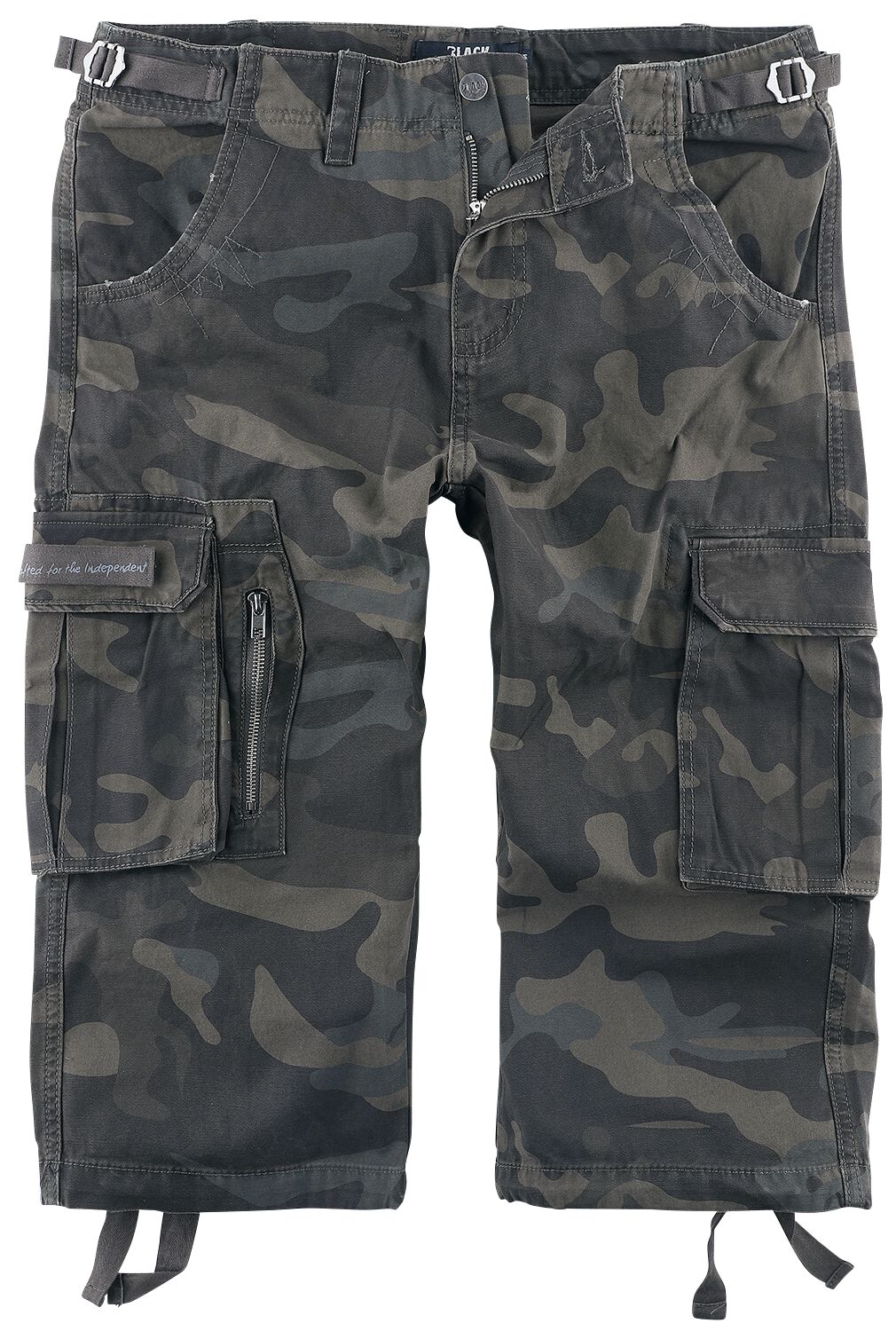 Black Premium by EMP - Camouflage/Flecktarn Short - 3/4 Army Vintage Shorts - S bis 6XL - für Männer - Größe XL - darkcamo von Black Premium by EMP