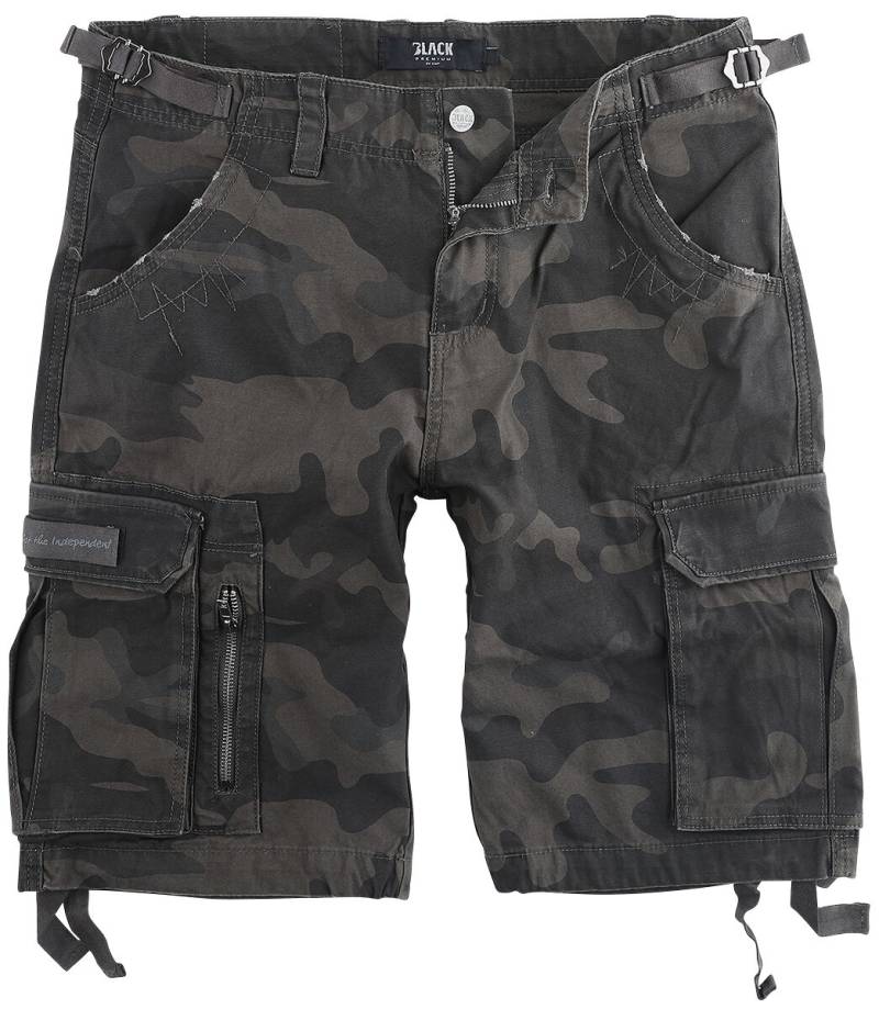 Black Premium by EMP - Camouflage/Flecktarn Short - Army Vintage Shorts - S bis 7XL - für Männer - Größe 3XL - darkcamo von Black Premium by EMP