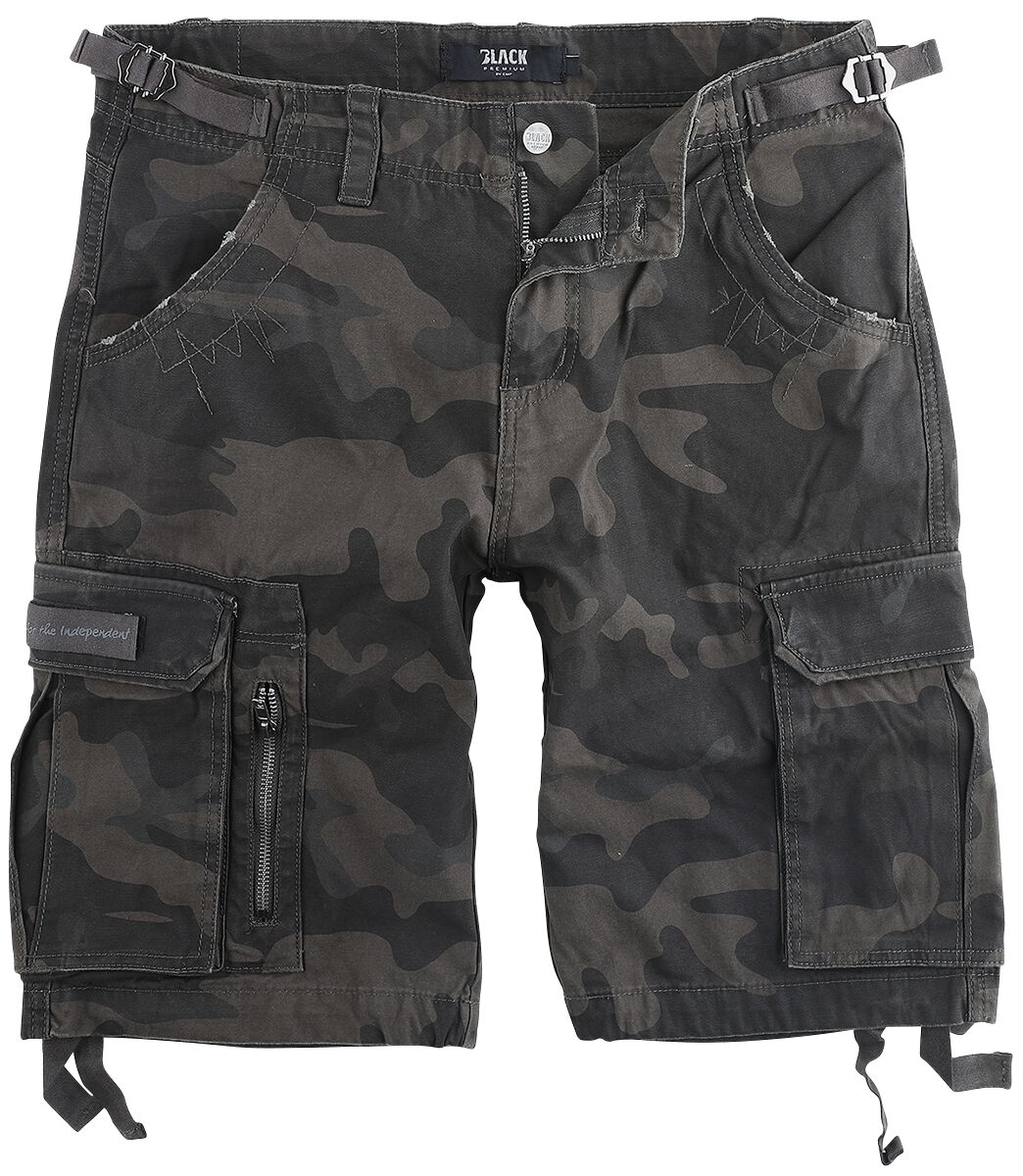 Black Premium by EMP - Camouflage/Flecktarn Short - Army Vintage Shorts - S bis 7XL - für Männer - Größe 5XL - darkcamo von Black Premium by EMP