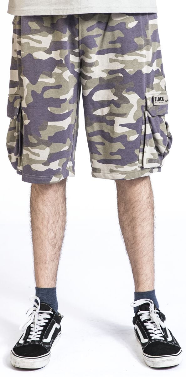 Black Premium by EMP - Camouflage/Flecktarn Short - Camouflage Sweatshorts - S bis XXL - für Männer - Größe XXL - braun von Black Premium by EMP