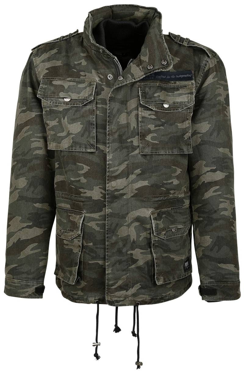 Black Premium by EMP - Camouflage/Flecktarn Winterjacke - Army Field Jacket - S bis 7XL - für Männer - Größe 7XL - camouflage von Black Premium by EMP