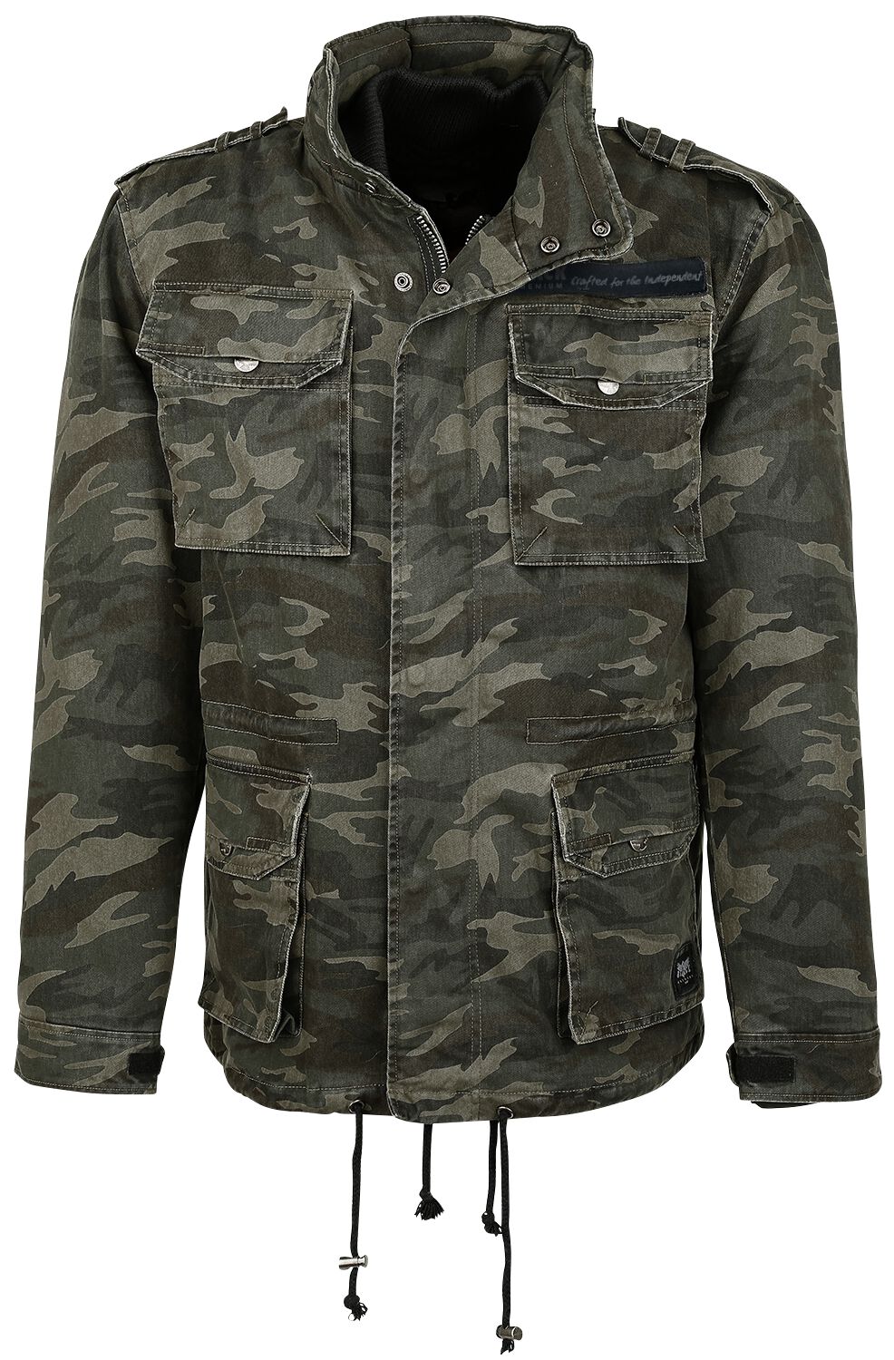 Black Premium by EMP - Camouflage/Flecktarn Winterjacke - Army Field Jacket - S bis 7XL - für Männer - Größe L - camouflage von Black Premium by EMP