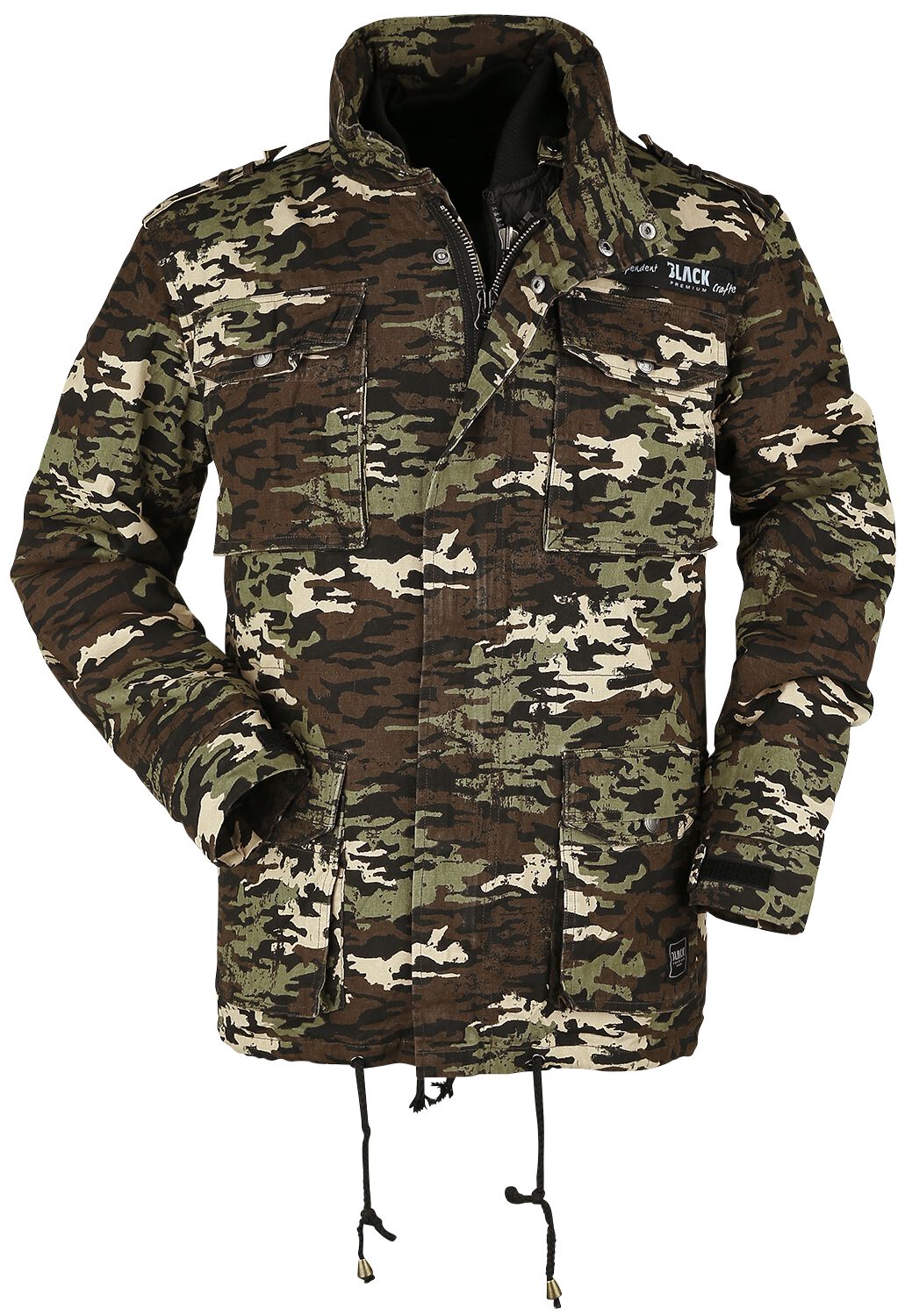 Black Premium by EMP - Camouflage/Flecktarn Winterjacke - Army Field Jacket - S bis XL - für Männer - Größe XL - darkcamo von Black Premium by EMP