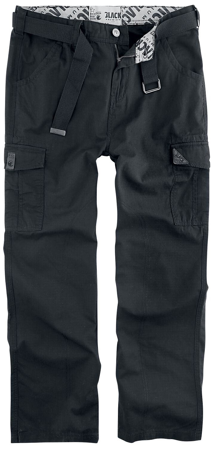 Black Premium by EMP Cargohose - Army Vintage Trousers - S bis 7XL - für Männer - Größe 5XL - schwarz Black Premium by EMP Cargohose - Army Vintage Trousers - S bis 7XL - für Männer - Größe 5XL - schwarz von Black Premium by EMP
