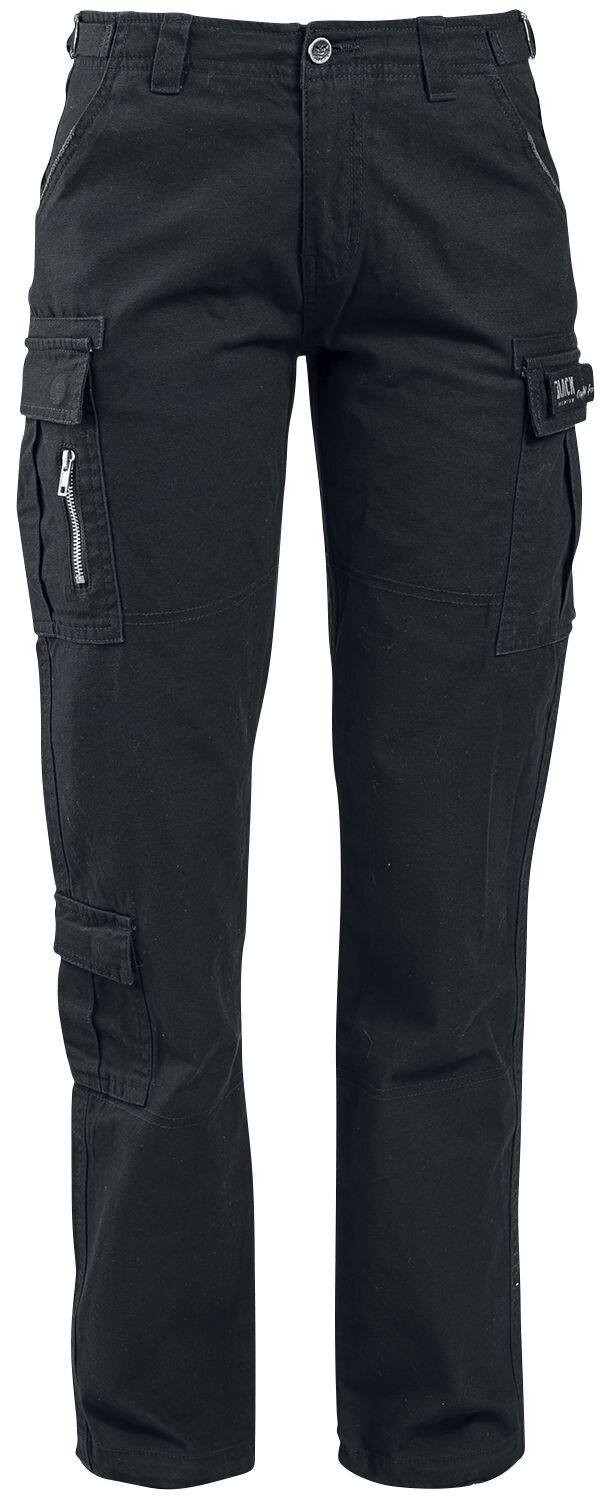 Black Premium by EMP Cargohose - Army Vintage Trousers - W26L32 bis W38L34 - für Damen - Größe W26L32 - schwarz von Black Premium by EMP