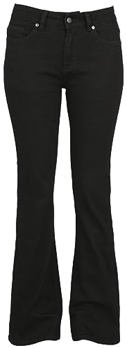 Black Premium by EMP Damen Schwarze Bootcut-Jeans W31L32 von Black Premium by EMP