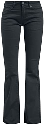Black Premium by EMP Damen Schwarze Jeans mit Schlag W31L30 von Black Premium by EMP