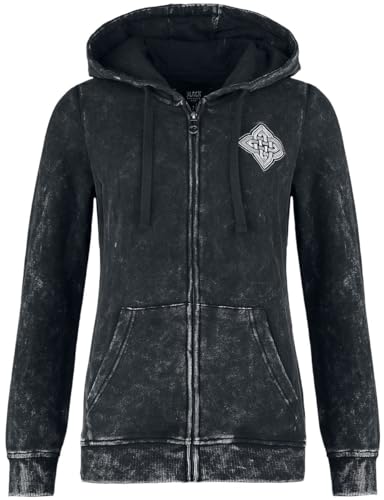 Black Premium by EMP Damen schwarze Kapuzenjacke mit keltischen Ornamenten M von Black Premium by EMP