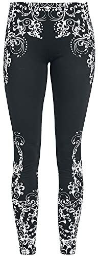 Black Premium by EMP Damen Schwarze Leggings mit Print XXL von Black Premium by EMP