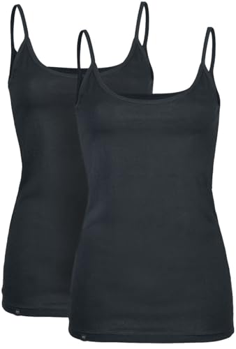 Black Premium by EMP Damen Schwarze Tops mit Rundhalsausschnitt im Doppelpack XXL Black Premium by EMP Damen Schwarze Tops mit Rundhalsausschnitt im Doppelpack XXL von Black Premium by EMP