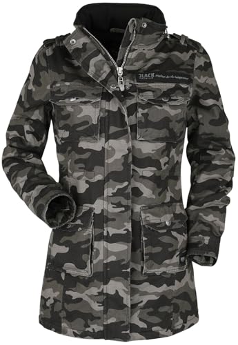 Black Premium by EMP Damen camouflage Winterjacke mit Teddyfutter L von Black Premium by EMP