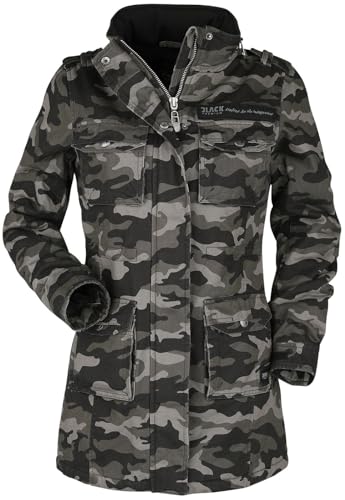 Black Premium by EMP Damen camouflage Winterjacke mit Teddyfutter M von Black Premium by EMP