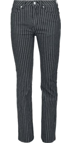 Black Premium by EMP Damen schwarz gestreifte Jeans W28L32 von Black Premium by EMP