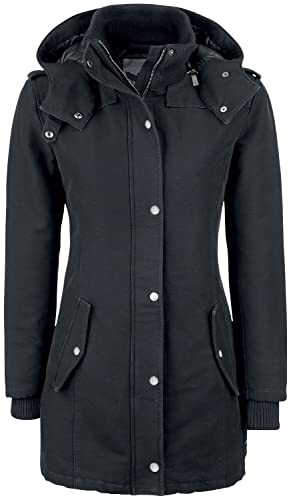 Black Premium by EMP Damen schwarze lange Winterjacke M von Black Premium by EMP